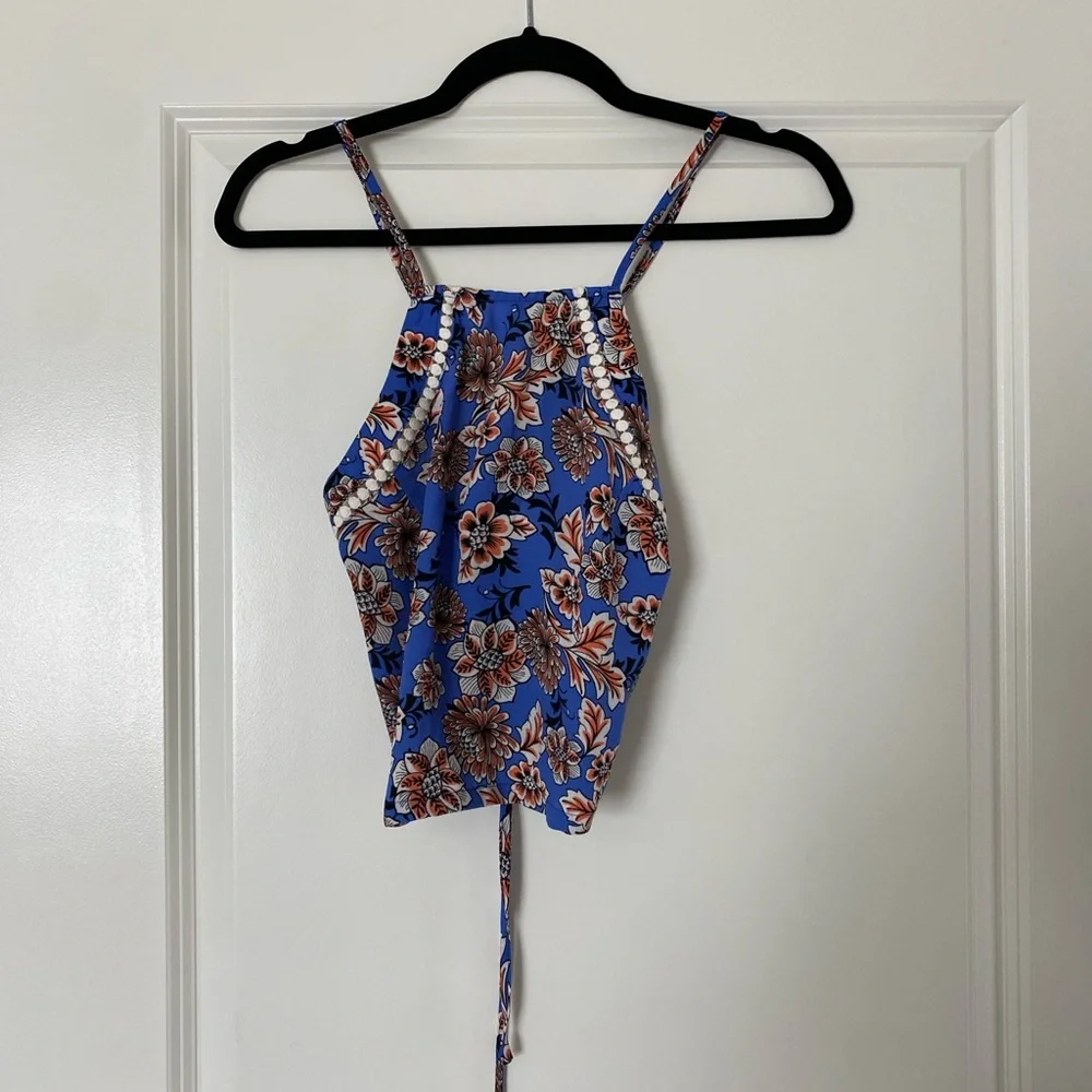 Dance & Marvel Floral Halter Top Size Small New without Tags - Picture 8 of 11